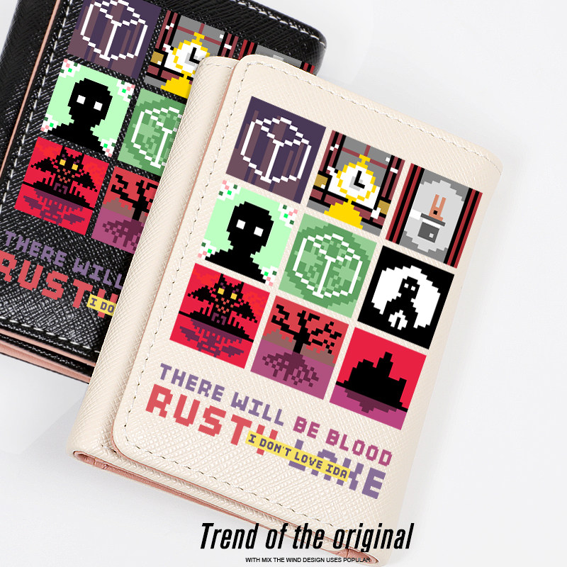 Rusty lake锈湖旅馆天堂岛游戏周边二次元钱包卡包一体包短款女生