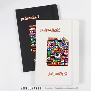 波兰球ch国家球周边国拟可爱卡通五常苏美瓷俄各国团子吧唧谷子笔记本学生绑带记事簿小学初中高中学生