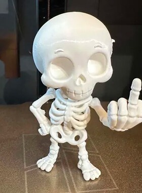 骷髅摆件3D打印玩具桌面万圣节小礼物女生可爱生日男生高级感装饰