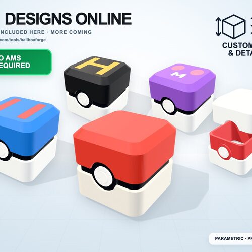 精灵球收纳盒宝可梦周边3D打印摆件可开合手办玩具生日礼物定制