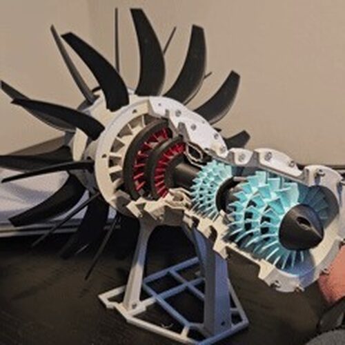 OpenRotor电动航空发动机模型
