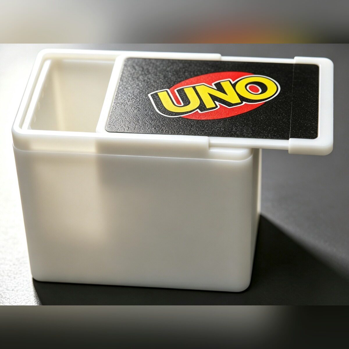 UNO卡牌磁吸滑盖透明收纳盒图片