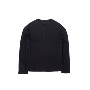 Oeasy 「男神亨利T」性张力华夫格针织长袖T恤秋冬慵懒风宽松上衣