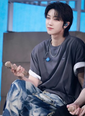 UNUSED,LAB韩国代购2024秋新款 徐明浩liz洪恩採李永钦同款牛仔裤