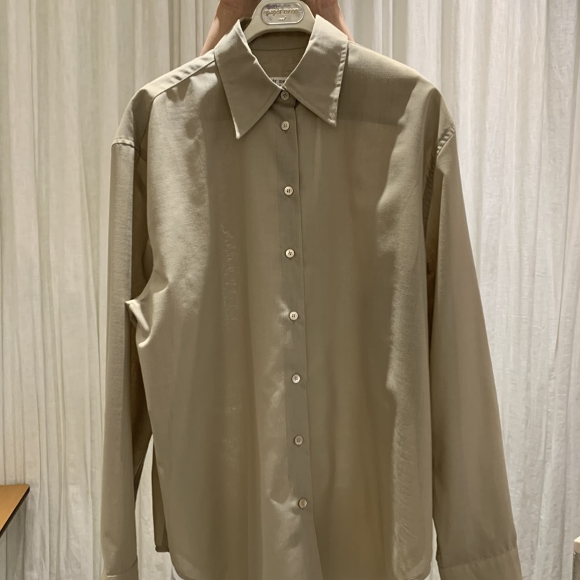 PAPERMOON韩国代购2025春夏装 纯色基础款百搭薄款长袖衬衫女上衣