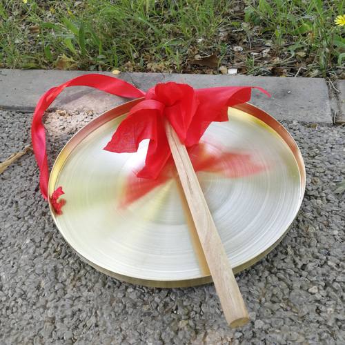 加厚黄铜纯铜打击乐器奥尔夫铜锣