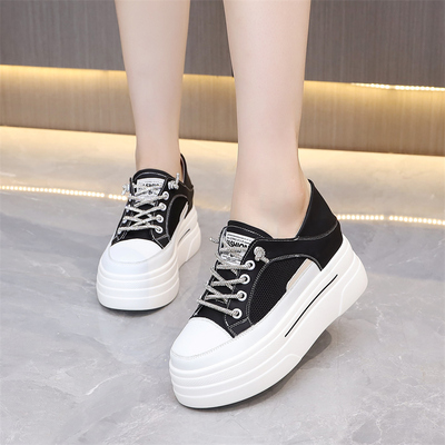 卡恋伊内增高休闲鞋网面