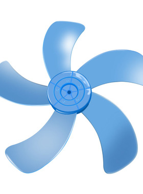 奥克斯电风扇配件通用FS-40-A1613风叶落地扇16寸5叶塑料扇叶蓝色