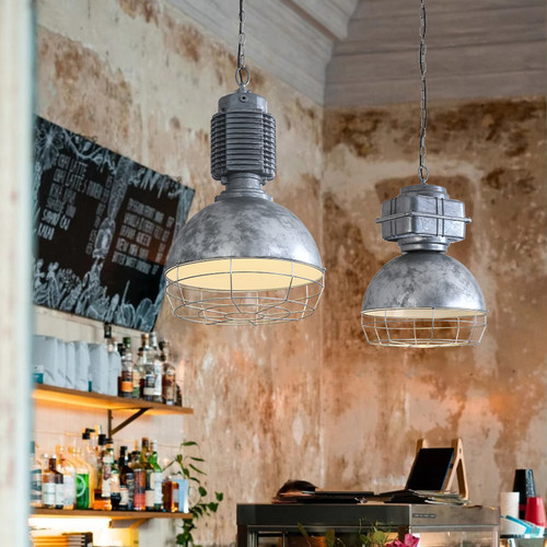 个性工业风吊灯复古铸铝咖啡餐厅