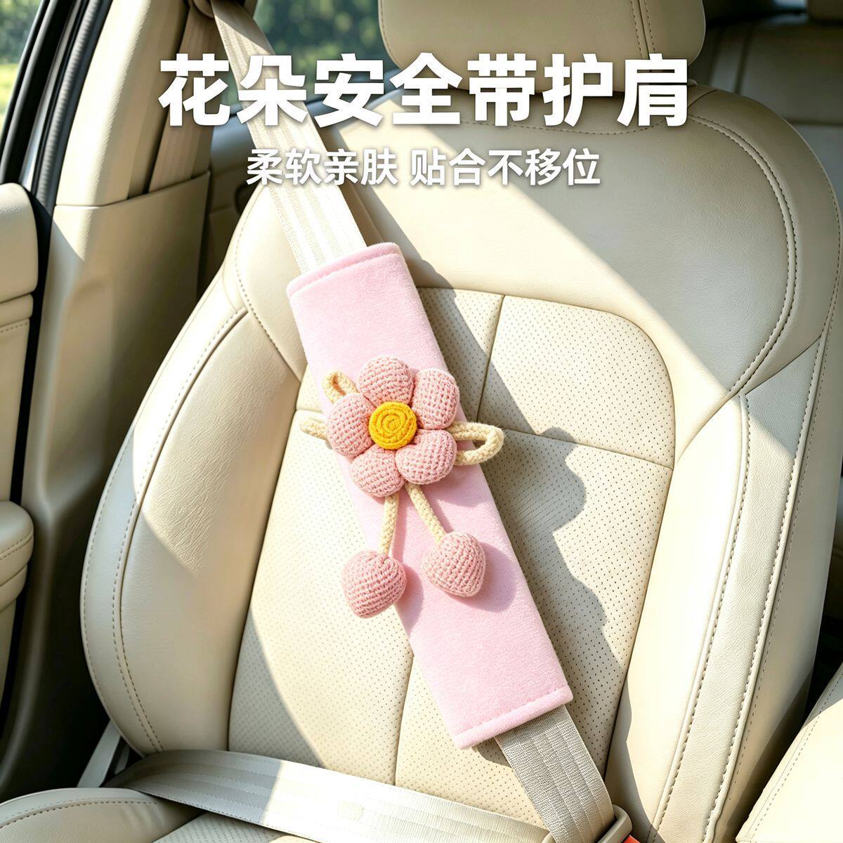 女士儿童卡通汽车安全带护肩套