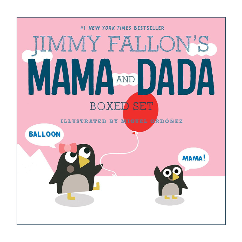 英文原版 Jimmy Fallon's MAMA and DADA Boxed Set 肥伦2册盒装 精装图画书 先叫爸爸 一切都是妈妈 英文版 进口英语原版书籍