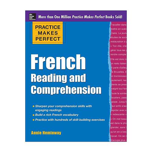 原版 Practice Makes Perfect French Reading and Comprehension 熟能生巧 法语阅读和理解 进口原版书籍