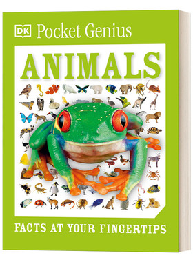 英文原版 Pocket Genius Animals Facts at Your Fingertips DK百科知识口袋书 口袋天才系列 动物 DK出版社 进口英语原版书籍