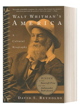 英文原版 Walt Whitman's America 沃尔特·惠特曼的美国 一部文化传记 David S. Reynolds 英文版 进口英语原版书籍
