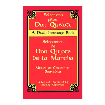 原版 Selections from Don Quixote 堂吉诃德选集 西班牙语英语双语版 Miguel de Cervantes 进口原版书籍