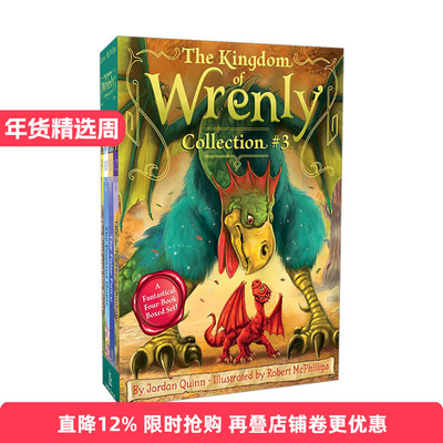 英文原版小说 The Kingdom of Wrenly Collection 3 儿童魔法故事 Wrenly王国系列9-12册盒装 英文版 进口英语原版书籍