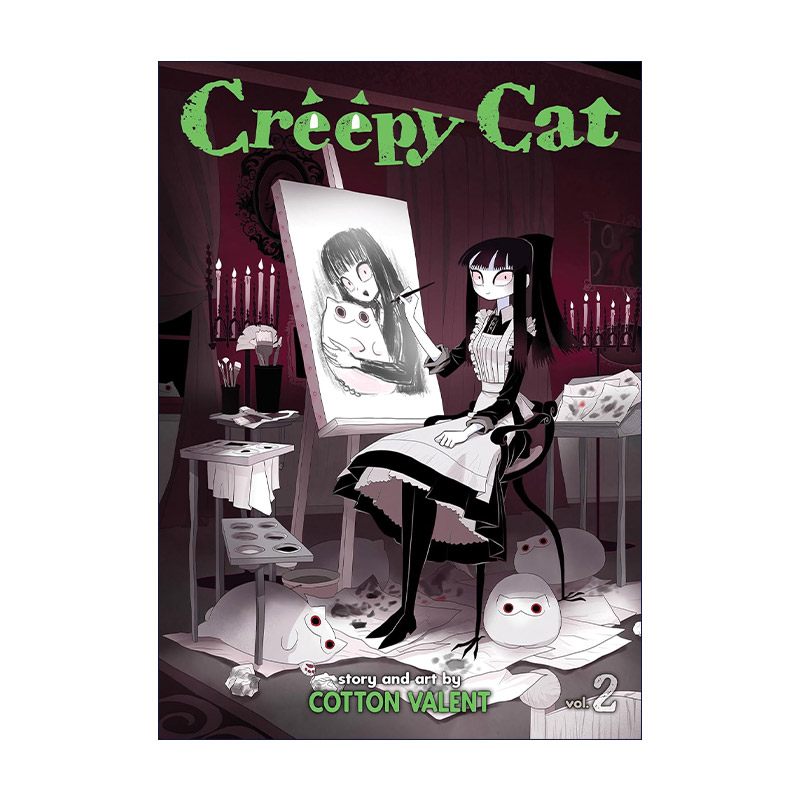 英文原版 Creepy Cat Vol.2 猫和我的奇妙生活 卷二 幽默漫画 Cotton Valent 英文版 进口英语原版书籍