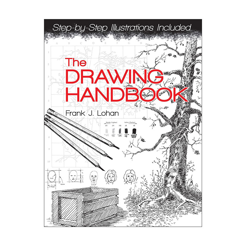 英文原版 The Drawing Handbook 绘画手册 初学者指南 构图技巧 Frank J. Lohan 英文版 进口英语原版书籍