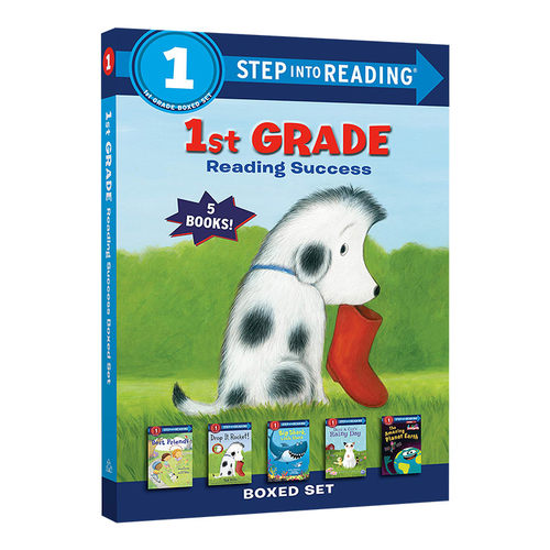 1st Grade Reading Success Boxed Set (Step into Reading) 企鹅兰登分级读物一阶5册盒装套装 进口原版英文书籍