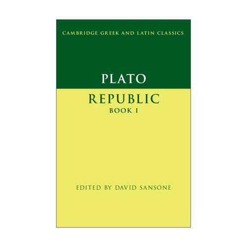 原版 Plato Republic Book I 柏拉图 理想国卷一 剑桥希腊拉丁语经典系列 原文加学者注释 进口原版书籍