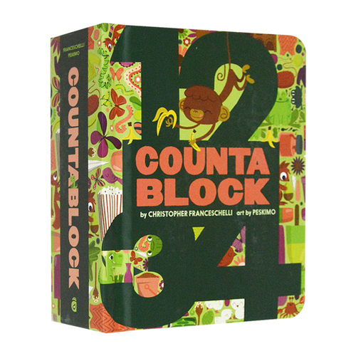 Countablock 数数板 绘本 纸板书进口原版英文书籍