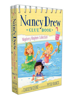 英文原版 Nancy Drew Clue Book Mystery Mayhem Collection Books 1-4 少女妙探南希德鲁 谜团线索收集书 1-4册 盒装 英文版