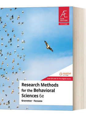 英文原版 Research Methods for the Behavioral Sciences 行为科学研究方法 第6版 英文版 进口英语原版书籍
