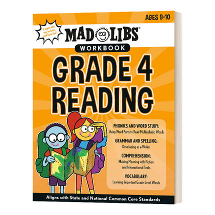 Mad Libs Workbook: Grade 4 疯狂填词练习册 美国小学四年级进口原版英文书籍