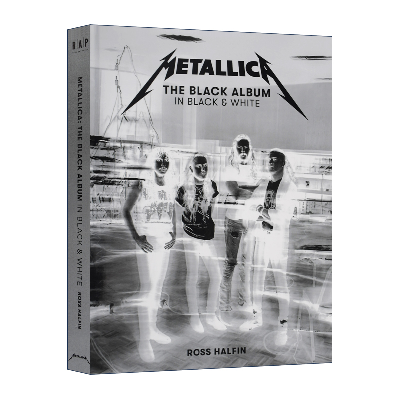 英文原版 Metallica The Black Album in Black & White美国男子重金属乐队METALLICA 黑色专辑豪华版摄影集 格莱美奖英文版进口书