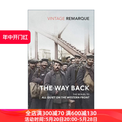 英文原版 The Way Back 西线归来 埃里希·玛丽亚·雷马克 西线无战事2 英文版 进口英语原版书籍