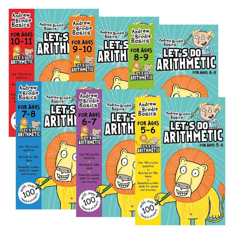 Let's do Arithmetic 5-11 我们来做算数5-11岁 6册套装进口原版英文书籍