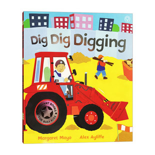 Awesome Engines: Dig Dig Digging  挖挖挖  挖掘机 交通工具科普绘本进口原版英文书籍