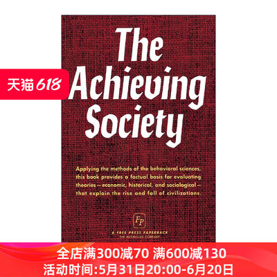英文原版 Achieving Society 成就社会 戴维·麦克利兰 美国心理学会杰出科学贡献奖得主英文版 进口英语原版书籍