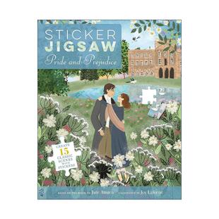 英文原版 Sticker Jigsaw Pride and Prejudice 贴纸拼图 傲慢与偏见 互动游戏书 英文版 进口英语原版书籍