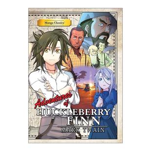 英文版 书籍 Huckleberry 漫画版 世界名著系列Manga 哈克贝利芬历险记 Finn 进口英语原版 英文原版 Classics Adventure