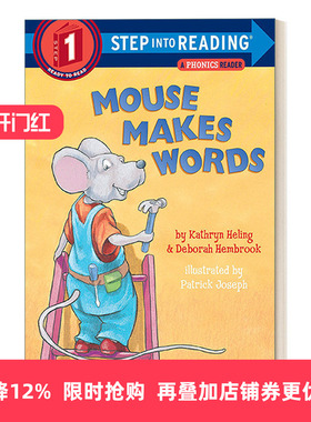 英文原版 Step into Reading 1 -Mouse Makes Words A Phonics Reader 老鼠造词 拼音 英文版 进口英语原版书籍