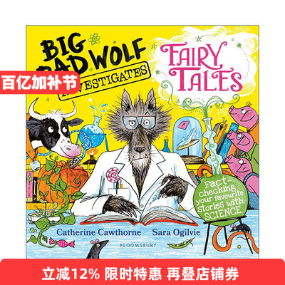 英文原版 Big Bad Wolf Investigates Fairy Tales 大灰狼的童话故事研究 用科学看待童话故事 英文版 进口英语原版书籍