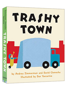 英文原版 Trashy Town 垃圾镇 儿童韵文纸板书绘本 2-6岁 英文版 进口英语原版书籍