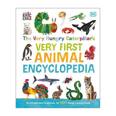 英文原版 The Very Hungry Caterpillar's Very First Animal Encyclopedia饥饿的毛毛虫百科全书 动物 DK儿童科普读物精装 英文版
