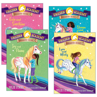 Unicorn Academy Treasure Hunt 独角兽学院寻宝系列4册进口原版英文书籍