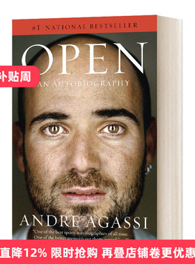 英文原版 Open 阿加西自传 Andre Agassi 英文版 进口原版英文书籍