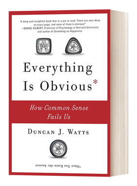 英文原版 Everything Is Obvious How Common Sense Fails Us 一切都是显而易见的 常识如何辜负我们 Duncan J.Watts进口英语书籍