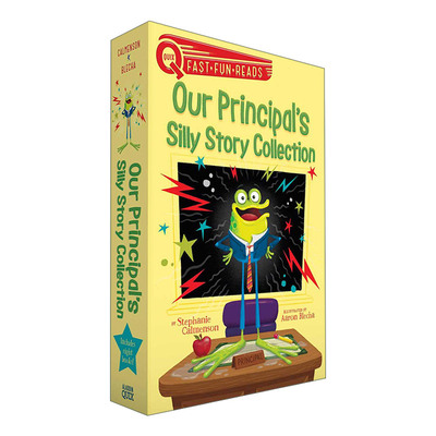 英文原版 Our Principal's Silly Story Collection 邦迪校长历险记8册套装 黑白章节书 英文版 进口英语原版书籍