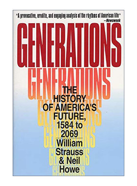 英文原版 Generations 世代 1584年到2069年的美国未来历史 俞洪敏推荐 进口原版英文书籍