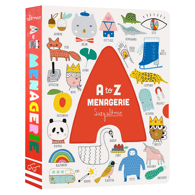 A to Z Menagerie A to Z 字母单字启蒙进口原版英文书籍