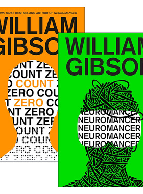 英文原版 Sprawl Trilogy 神经漫游者系列2册 William Gibson威廉·吉布森 英文版 进口英语原版书籍