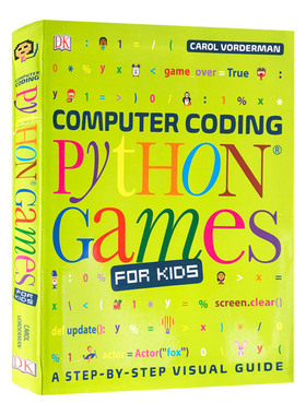 DK图解儿童编程 用Python写游戏 Computer Coding Python Games for Kids 英文原版 儿童编程语言学习系列 全彩版 英文版英语书籍