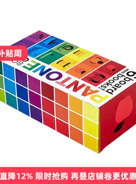 英文原版 Pantone Box Of Color 6 Mini Board Books! 潘通 彩色盒 6本迷你板书 精装 英文版 进口英语原版书籍