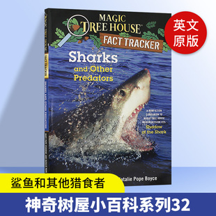 神奇树屋小百科系列32进口原版 SHARKS 英文书籍 MTHFT OTHER PRE AND