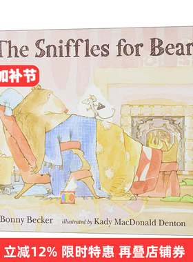 英文原版 The Sniffles for Bear Bear and Mouse 01 熊的鼻涕 熊与老鼠01 儿童健康主题绘本 Bonny Becker 英文版 进口英语书籍